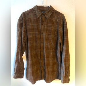 Faded Glory Plaid Long sleeve button down mens size Medium